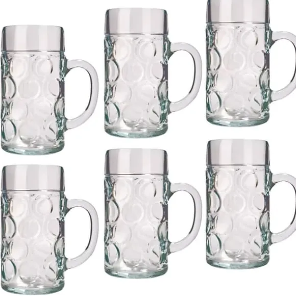 Ölglas, Ölsejdel, Ölkrus, Ölmugg - set med 6 ölglas ISAR 0,5 liter