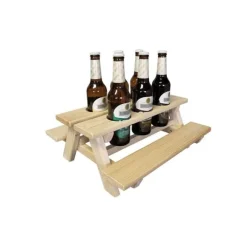 Ölhållare picknickbord - Flaskhållare 39x37x16,5 cm