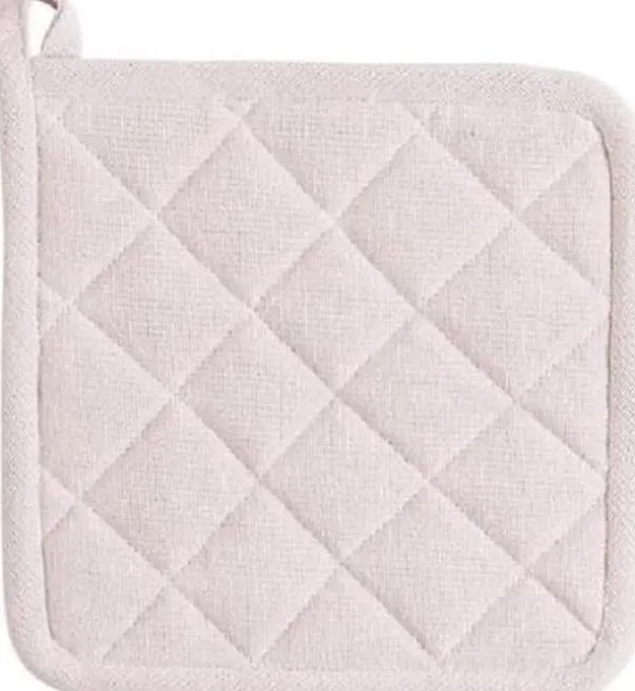 Linne & mer 2 st grytlappar mjuk rosa
