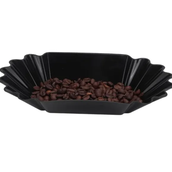 Livsmedelskvalitet PP-plast Kaffebönor Provbricka Display Tallrik Behållare Hem Kök Tillbehör Svart