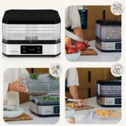 Livsmedelstork - ZEEGMA - Dry Chef - 6 Brickor - Timer 0-72h - Temperatur 35-70°C