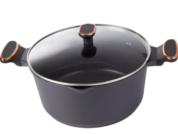7L Kastrull med lock – Non stick beläggning – Induktionshäll