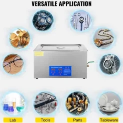 15L 40kHz 360W digital ultraljudsrengörare, djuprengöring, justerbar tid/temperatur, humaniserad design, bred applikation