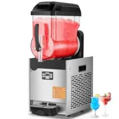 12L Kommersiell Slushy Maskin, Margarita Smoothie Frusen Dryckstillverkare, Kraftfull, Snabbkylning