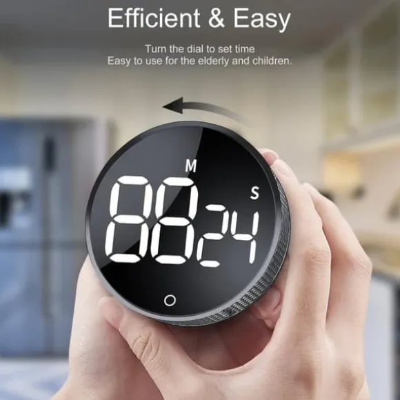 Lollanda Digital Timer med Magnet & LED-display - Kökstimer