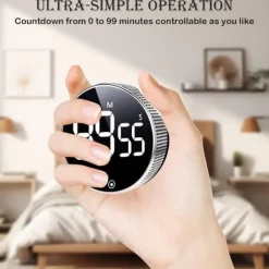 Lollanda Digital Timer med Magnet & LED-display - Kökstimer