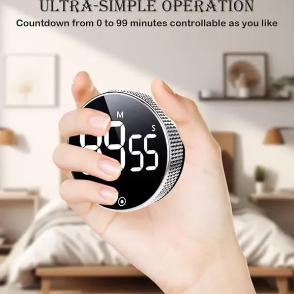 Lollanda Digital Timer med Magnet & LED-display - Kökstimer