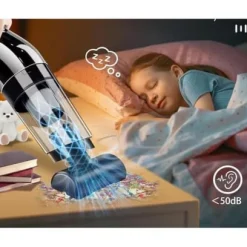 Lollanda Sladdlös Handdammsugare 10000Pa, Trådlös Hålsugare - Mini Dammsugare för Hem och Bil