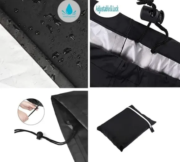 Lollanda Vattentätt Grillskydd 145x61x117 cm - 210D Oxford, UV-skydd för Grill Skydd