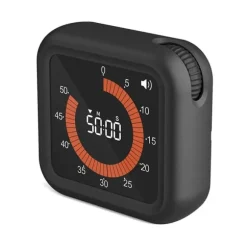 Lollanda Visuell Timer 11 timmar 59 minuter,Uppladdningsbar Timer med Magnet & Stativ, Justerbar Volym