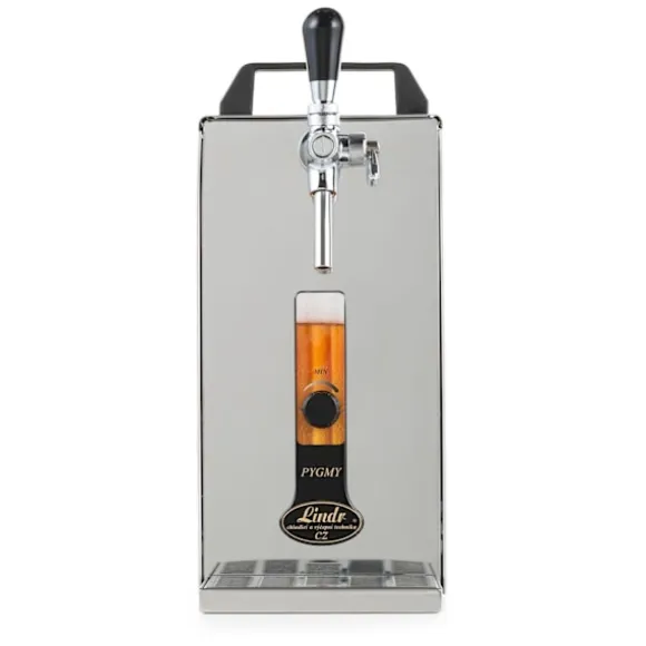 Öltapp, öldispenser, ölmaskin PYGMY 25 / K med membranpump, 1-sidigt torrkylningsanordning av stål, 35 liter/h, inkl dispenser, Green Line, KEG:Type D | CDON