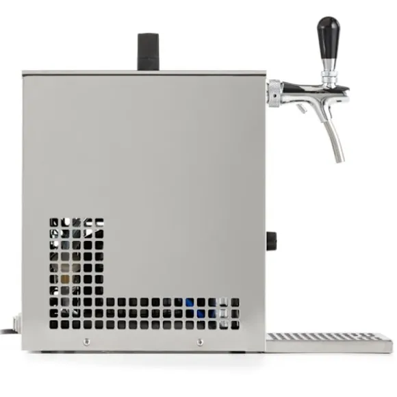 Öltapp, öldispenser, ölmaskin PYGMY 25 / K med membranpump, 1-sidigt torrkylningsanordning av stål, 35 liter/h, inkl dispenser, Green Line, KEG:Type D | CDON