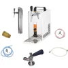 Öltapp PYGMY 25 / K med membranpump, 1-sidigt torrkylningsanordning av rostfritt stål, 35 liter / h, inkl dispenser, Green Line, KEG:Type M