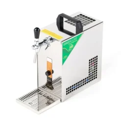 Öltapp PYGMY 25 / K med membranpump, 1-sidigt torrkylningsanordning av rostfritt stål, 35 liter / h, inkl dispenser, Green Line, KEG:Type M