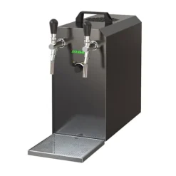 Öltapp - STREAM 50 ölväska, genomströmningskylare, 2-rads torrkylare, upp till 55 liter / h - SVART UTGÅNG, KEG:utan, KEG 2:NC Adapter