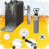 Öltapp - STREAM 50 ölväska, genomströmningskylare, 2-rads torrkylare, upp till 55 liter / h - SVART UTGÅNG, KEG 2:5 liters adapter, KEG:KeyKeg