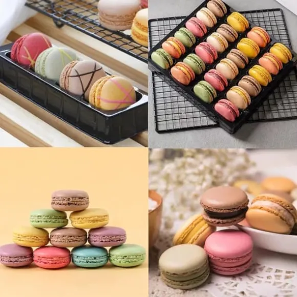 Macaron Kakform i Silikon / Form - 48 platser