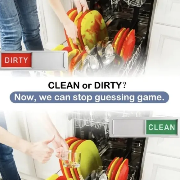 Magnet / Skylt för diskmaskin – Clean / Dirty