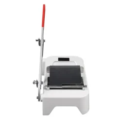 Manuell fryst köttskärare - Slicer - Rostfritt stål - Blad 20 cm - Tjocklek 0,25–25 mm - 30×17 cm - Skinka & nötrullar - Silver