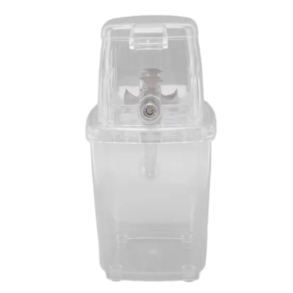 Manuell Ice Crusher Liten bärbar rakapparat Handmanövrerad Snow Cone Machine for Home Transparent