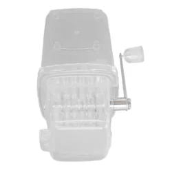 Manuell Ice Crusher Liten bärbar rakapparat Handmanövrerad Snow Cone Machine for Home Transparent