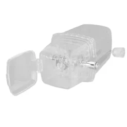 Manuell Ice Crusher Liten bärbar rakapparat Handmanövrerad Snow Cone Machine for Home Transparent