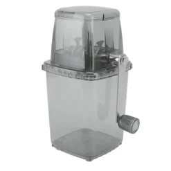 Manuell Ice Crusher Liten bärbar rakapparat Handdriven Snow Cone Machine for Home Grey
