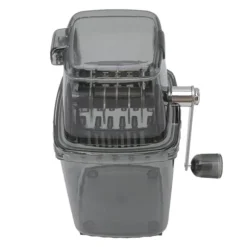 Manuell Ice Crusher Liten bärbar rakapparat Handdriven Snow Cone Machine for Home Grey