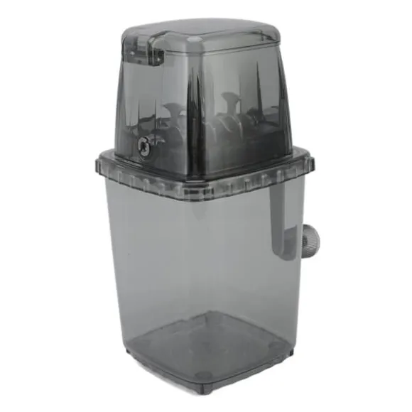 Manuell Ice Crusher Liten bärbar rakapparat Handdriven Snow Cone Machine for Home Grey