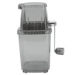 Manuell Ice Crusher Liten bärbar rakapparat Handdriven Snow Cone Machine for Home Grey