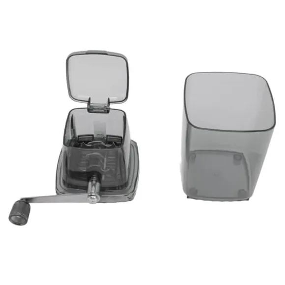 Manuell Ice Crusher Liten bärbar rakapparat Handdriven Snow Cone Machine for Home Grey