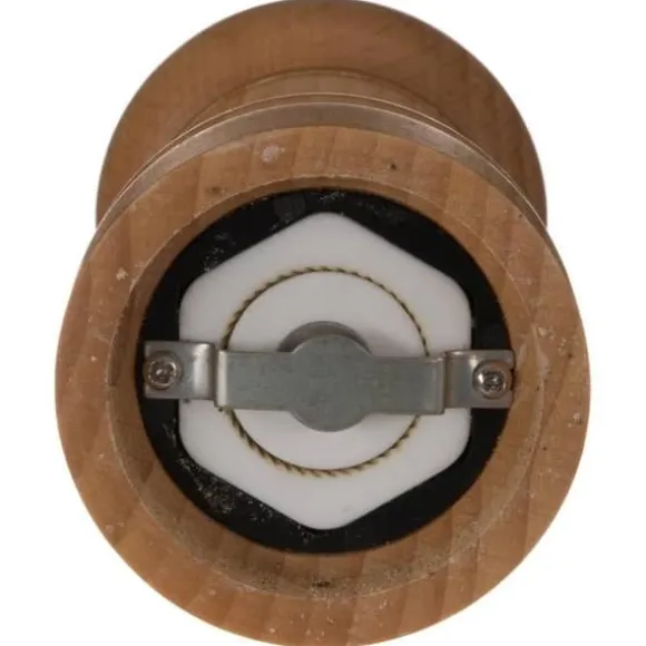 Manuell kvarn - 5five - 14,5cm - Naturligt trä - Rostfritt stål - Kapacitet 18g svartpeppar/36g salt