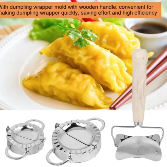 Manuellt dumplingverktyg i 304 rostfritt stål med dumplingwrap-verktyg, köksredskap