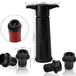Manuell vinpumps TD® med 4 vinproppar vakuumpump för vin vakuumpump för vin för förvaring av rödvin