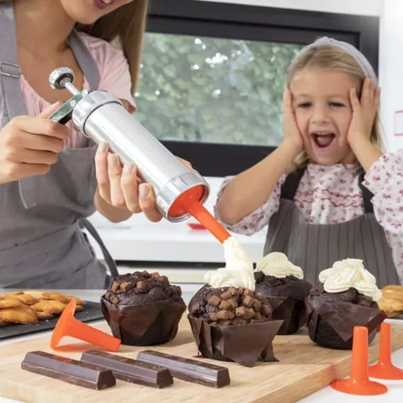 Maskin för att göra Kakor och Spritspåse 2-i-1. Prekies InnovaGoods