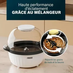 Maskin för Popcorn Prinsessa 292980, 4,5 L, Motoriserad, Kompakt, 450W