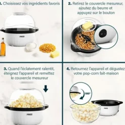Maskin för Popcorn Prinsessa 292980, 4,5 L, Motoriserad, Kompakt, 450W