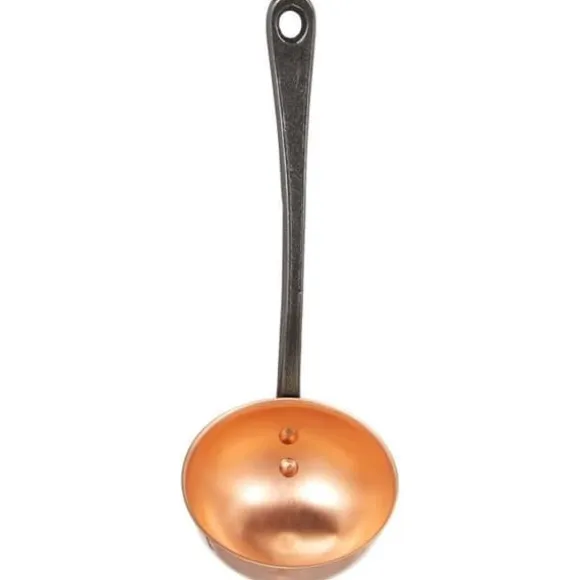 Massiv kopparslev med gjutjärnshandtag - BAUMALU - Diameter 11 cm