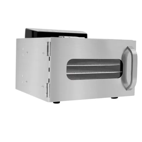 Matavtorkare, 6-lagersdesign, justerbar temperatur/tidskontroll,Silver