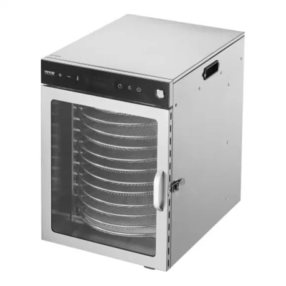 Matdehydrator, 12 brickor, 35,5x47,3x49,5 cm, rostfritt stål