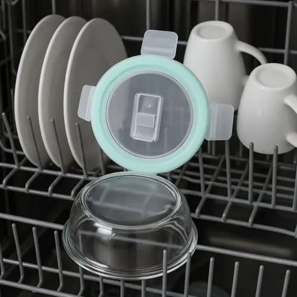 Matförvaringsbehållare Set, Glas, Transparent