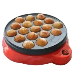 Matlagningsmaskin, Non-Stick Yta, Kompakt Design,Röd