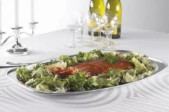Matlagningsskål oval foodline 55x36x2,2cm slät stor 10st/pack - (10 st.)