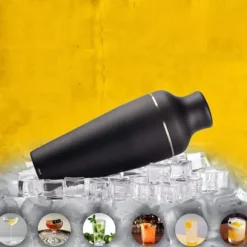 Mattsvart bartenderset