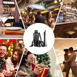 Mattsvart bartenderset