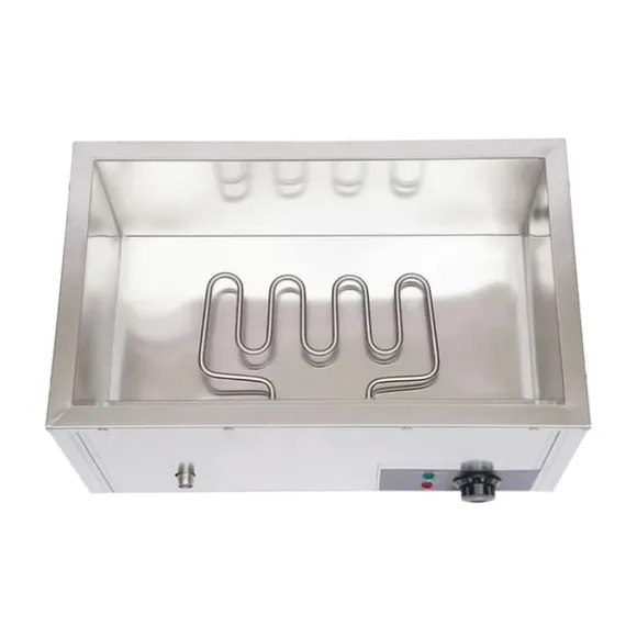 Matvärmare - Bain-marie vattenbad - 3 x 7 l behållare - Rostfritt stål - Buffé servering - Silver