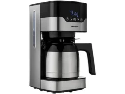 MEDION MD 18458, Droppande kaffebryggare, 1,2 l, Malat kaffe, 900 W, Svart, Rostfritt stål
