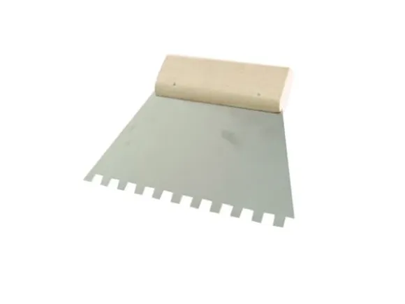 MEGA Stainless steel spatula 180mm tooth 8x8mm 61784