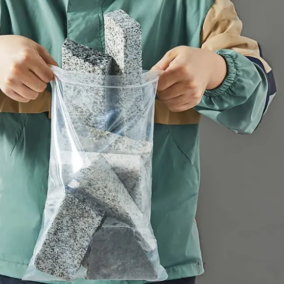 Megastora förslutningsbara zip-påsar i PE-plast 60x40cm - 100-pack
