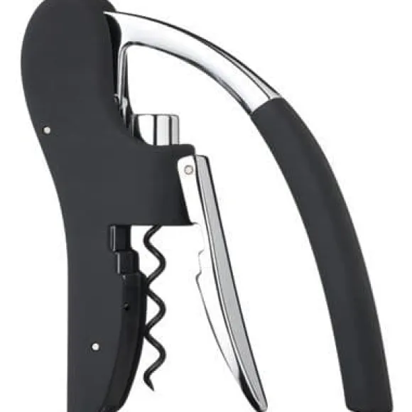 Mekanisk korkskruv - Stånghantverk - Spak - Härdat stål - Inbyggd folieskärare - Modern design